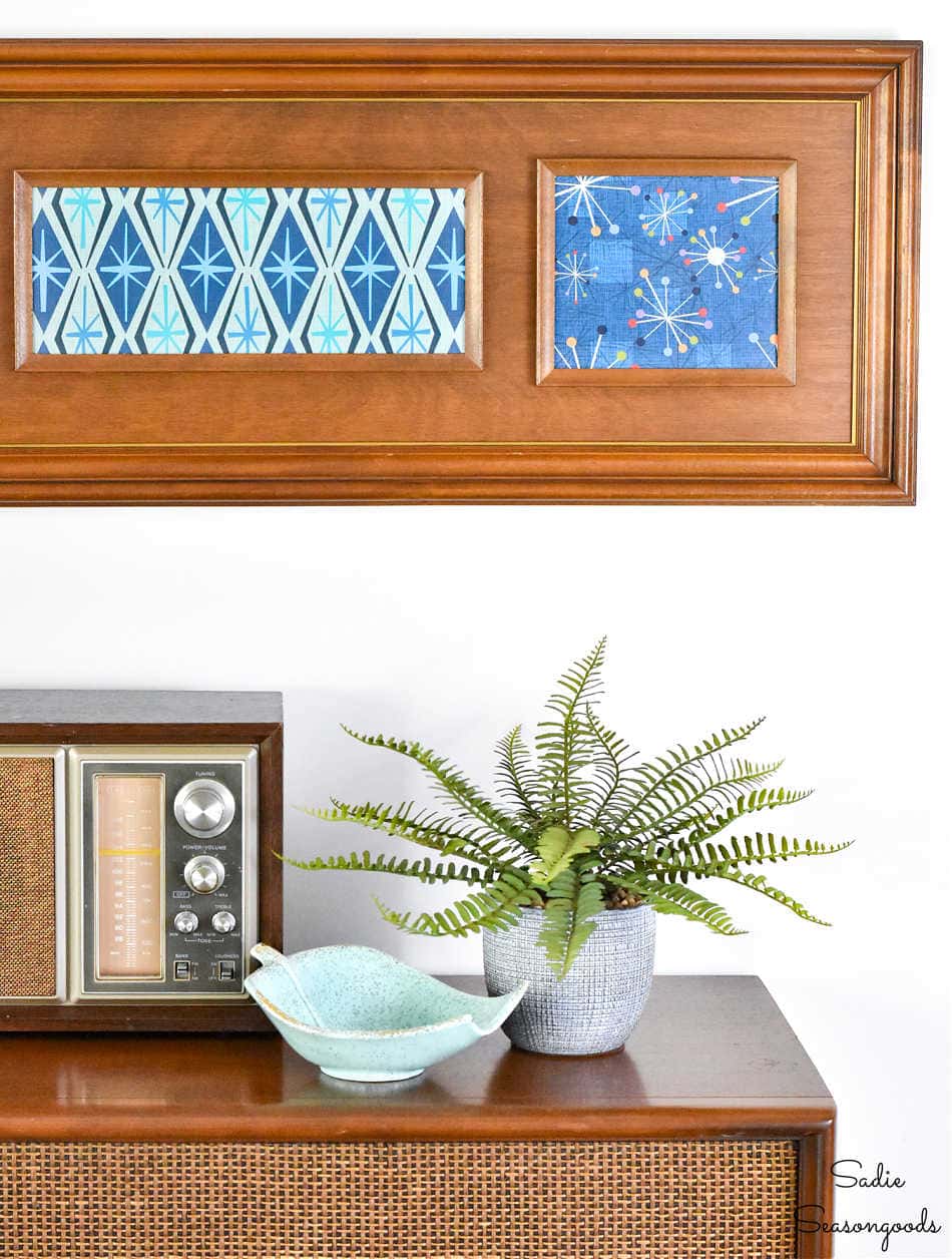 diy mid century modern decor from the thrift store
