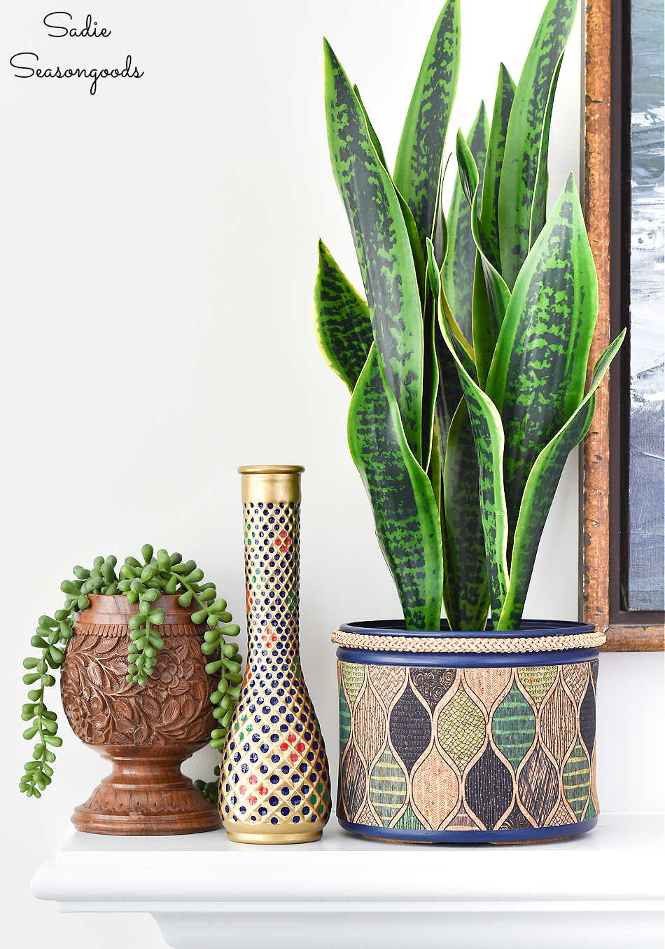 upcycling ideas for boho planters and eclectic decor