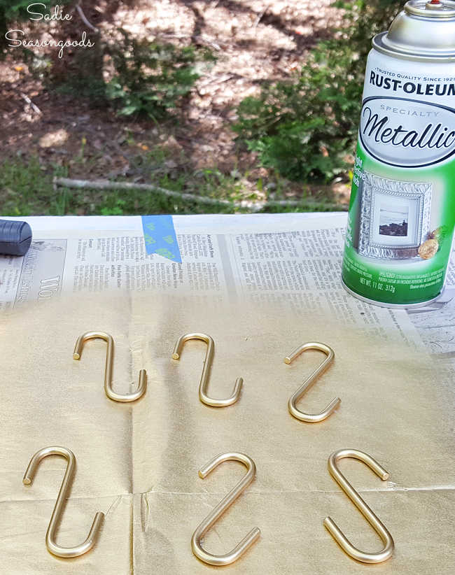 painting hardware with spray paint