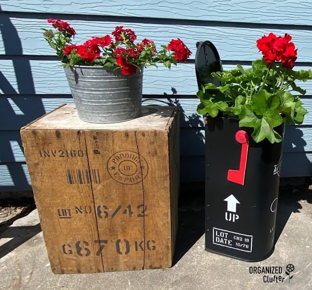 upcycle an old mailbox into a planter