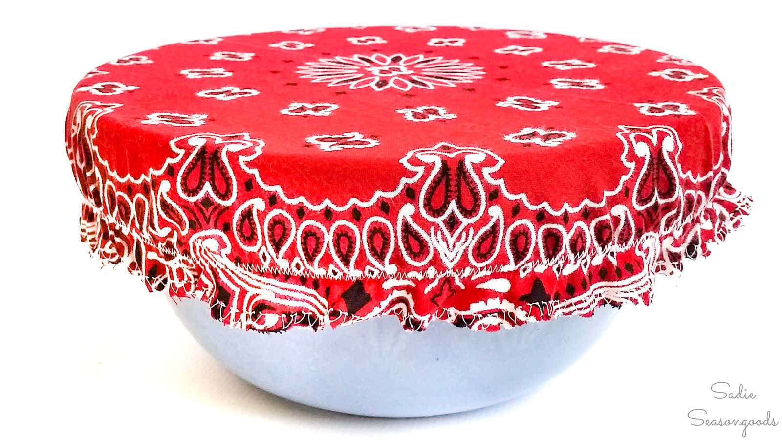 reusable bowl covers with bandana fabric