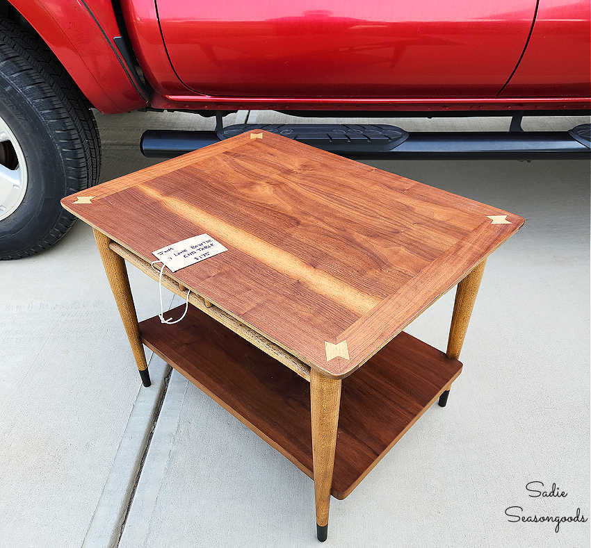 mid century modern end table