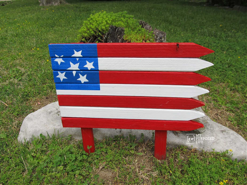 diy wooden american flag