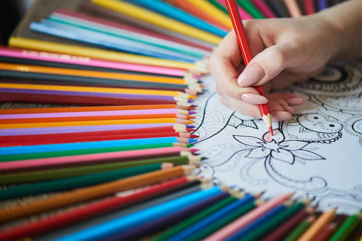 adult coloring book for relaxation