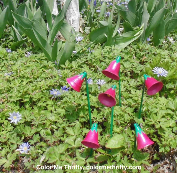 metal flowers from candle snuffers