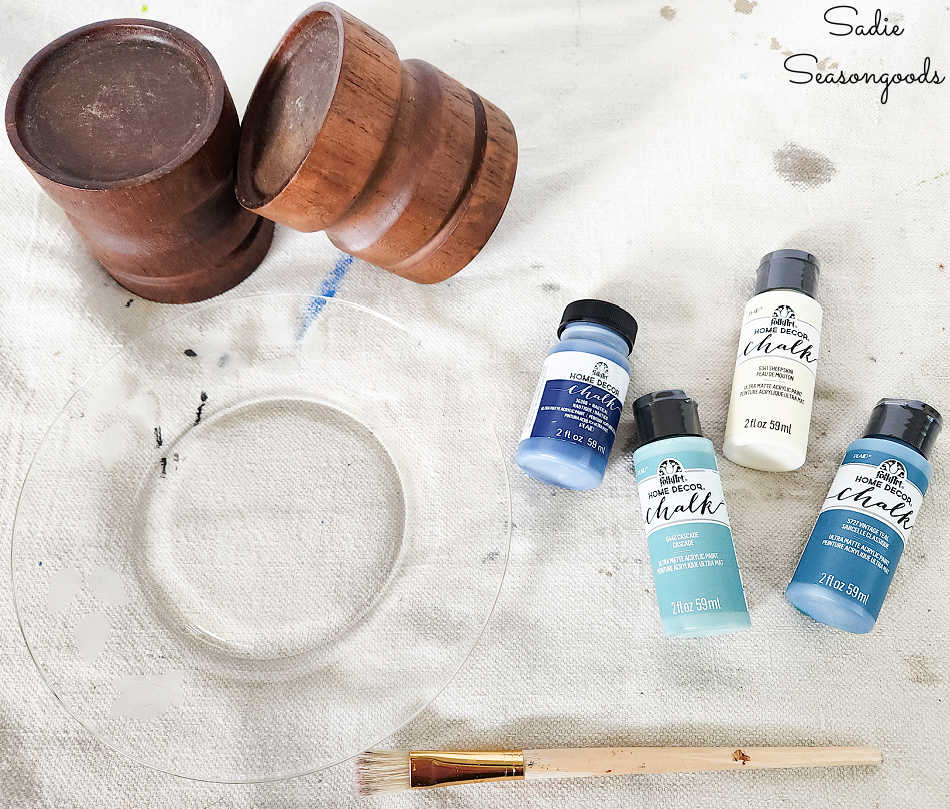 coastal color palette of chalk paints