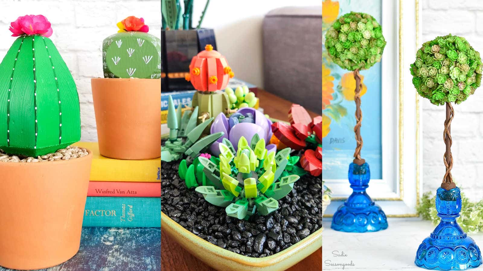 Upcycled and DIY Ideas for Fake Plants