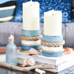 coastal candle holders