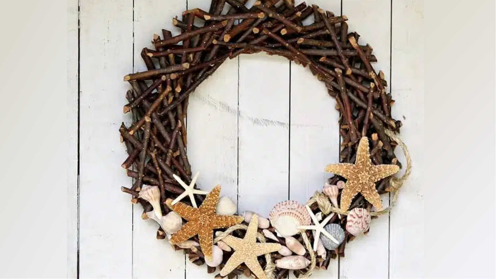 beachy wreath for summer