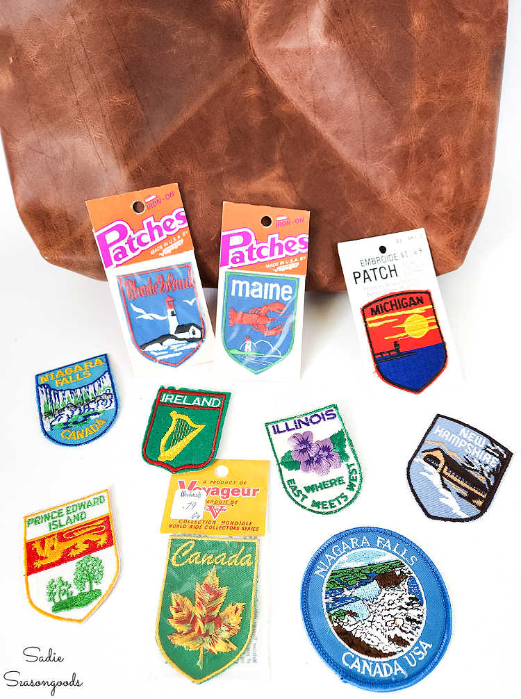 vintage travel patches