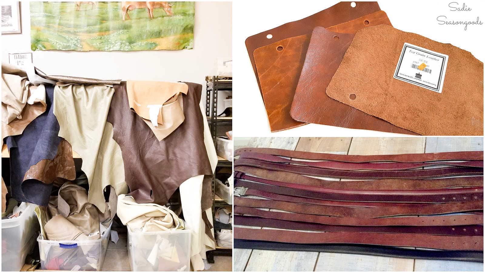 where to find leather scraps for craft projects