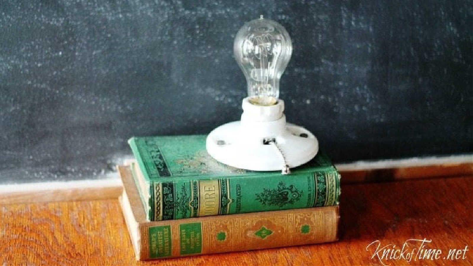 diy lamp from books