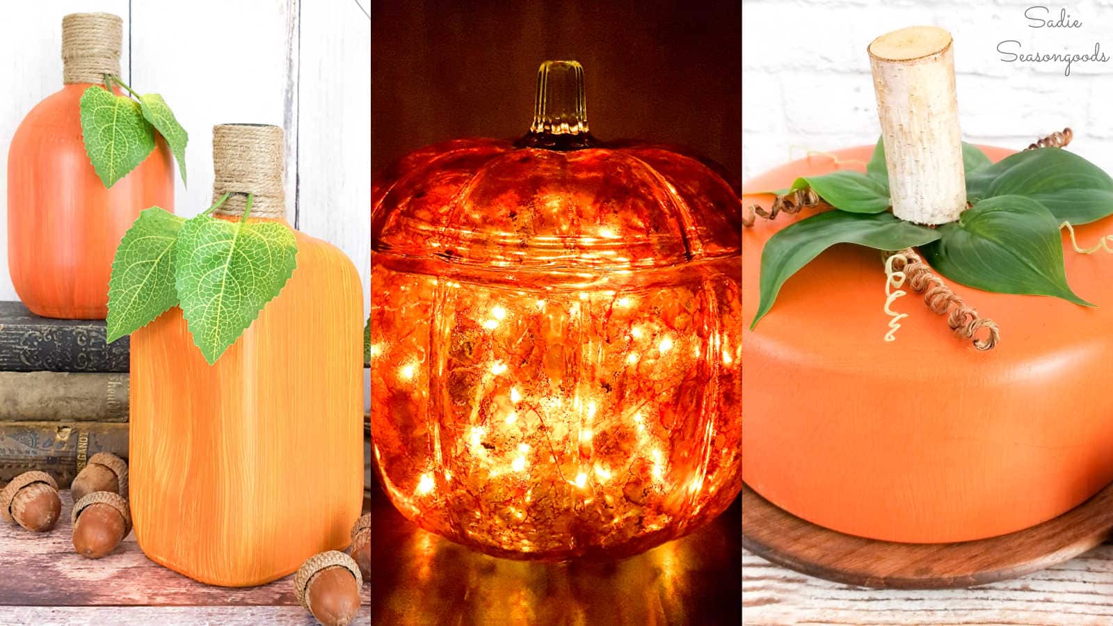 Fall Pumpkins to Upcycle