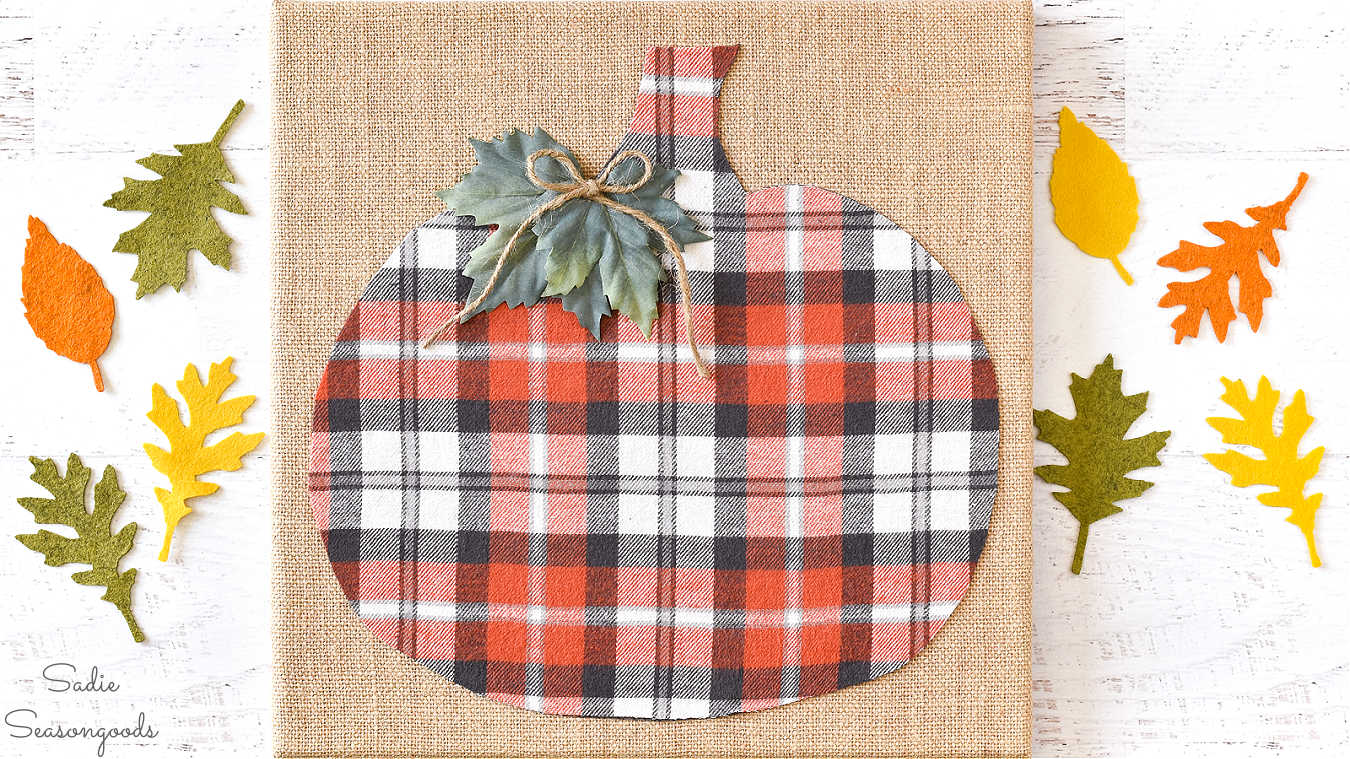 flannel decor for autumn