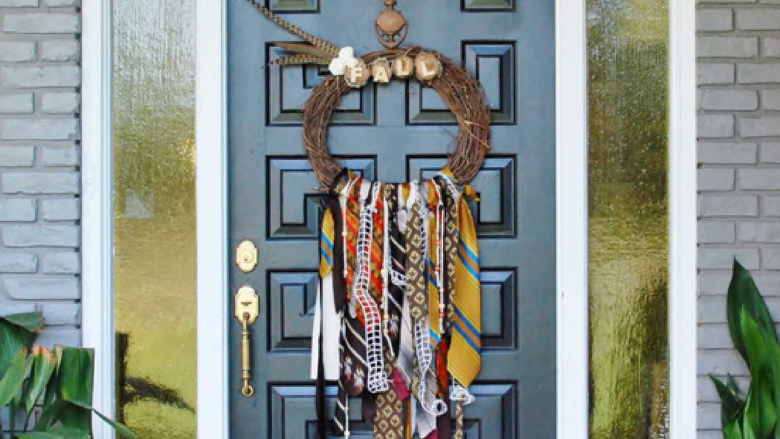 bohemian fall wreath