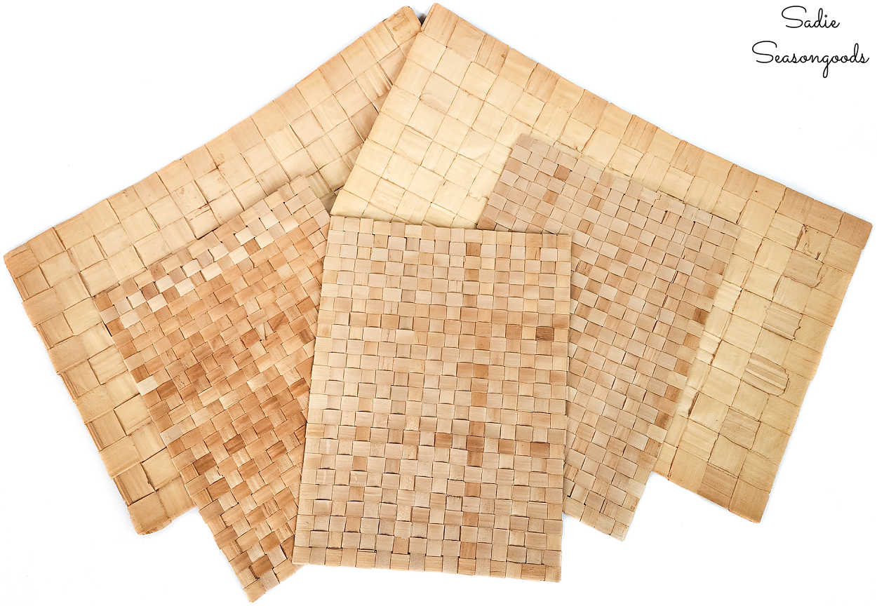vintage woven mats