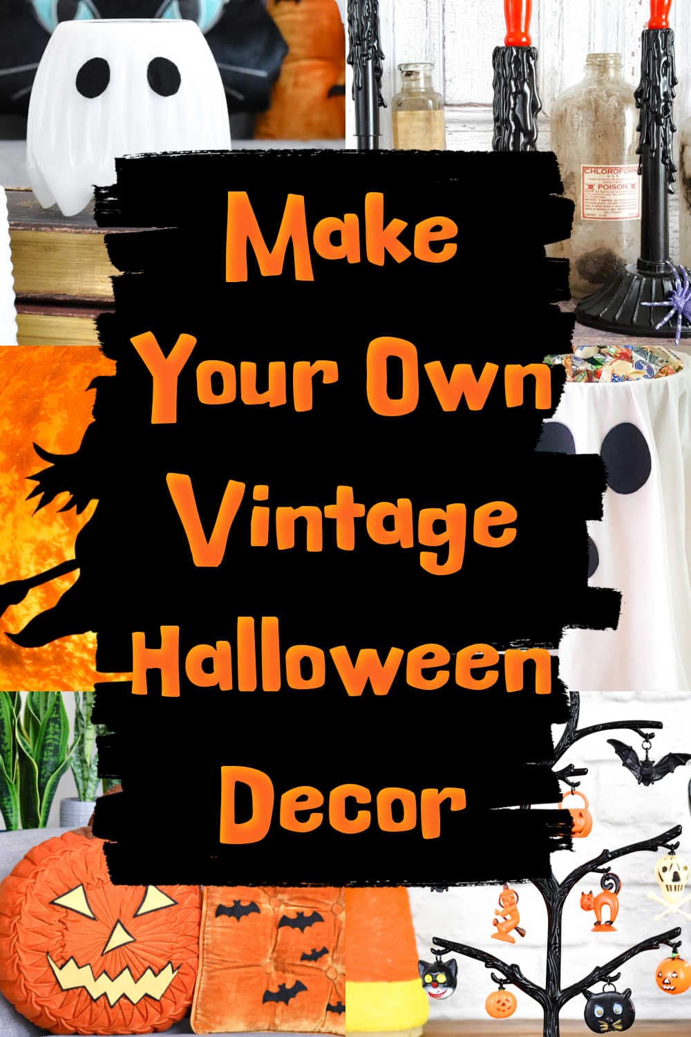 repurposed projects for vintage halloween decorations