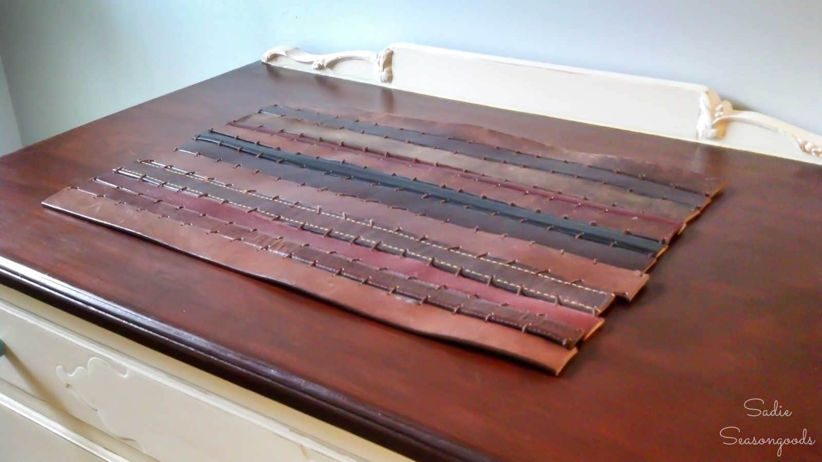 leather dresser mat