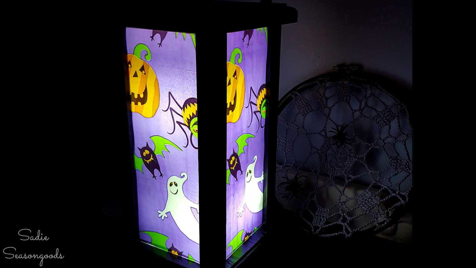 halloween lantern at night