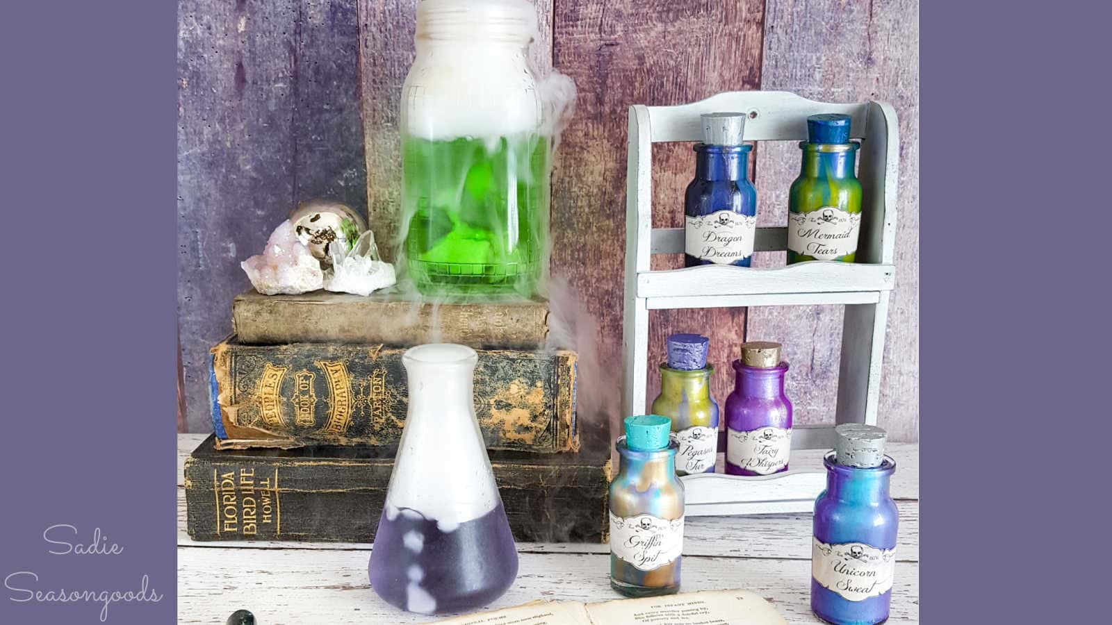 magic potion bottles for halloween
