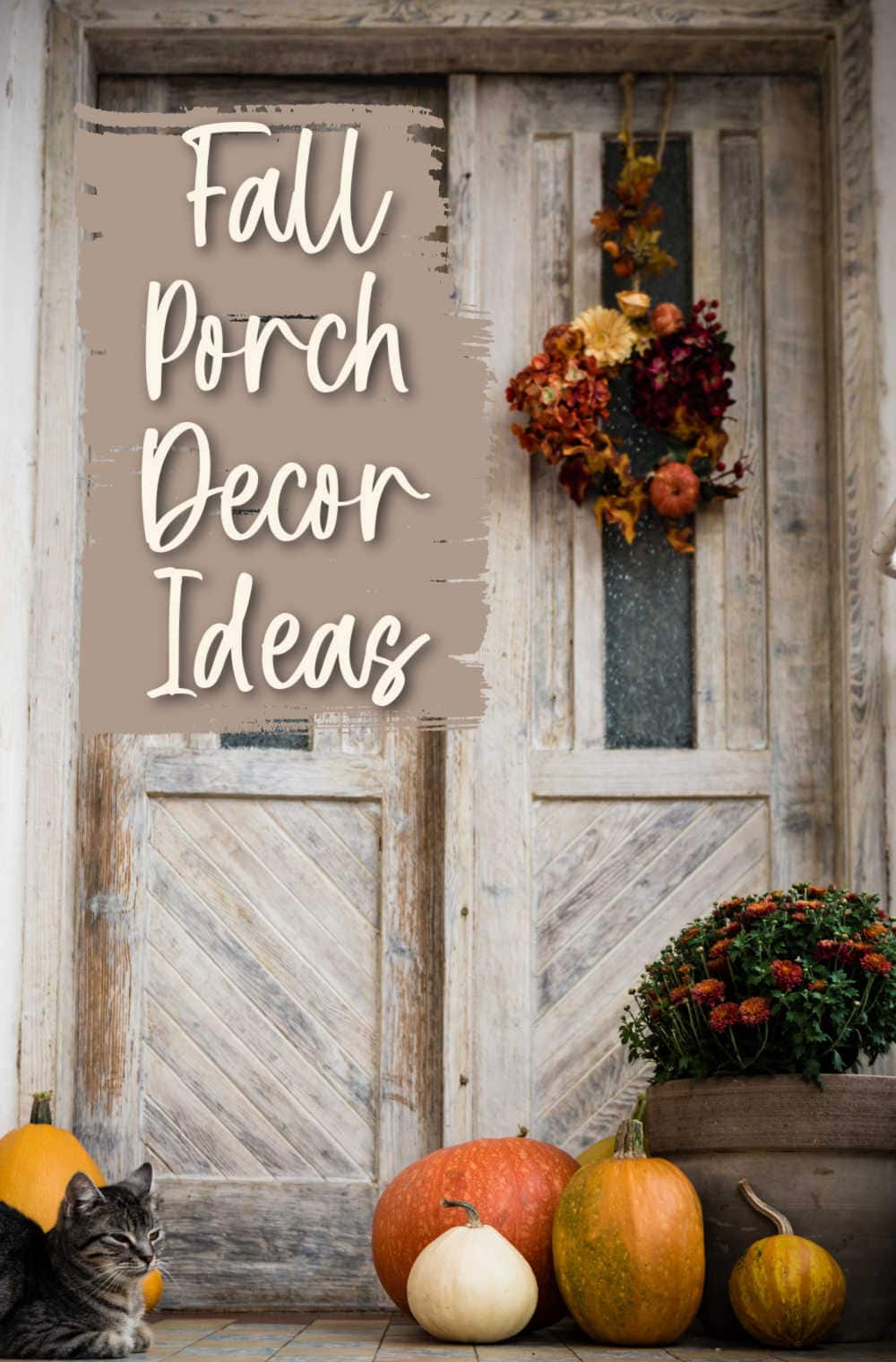 what to use as fall porch decor