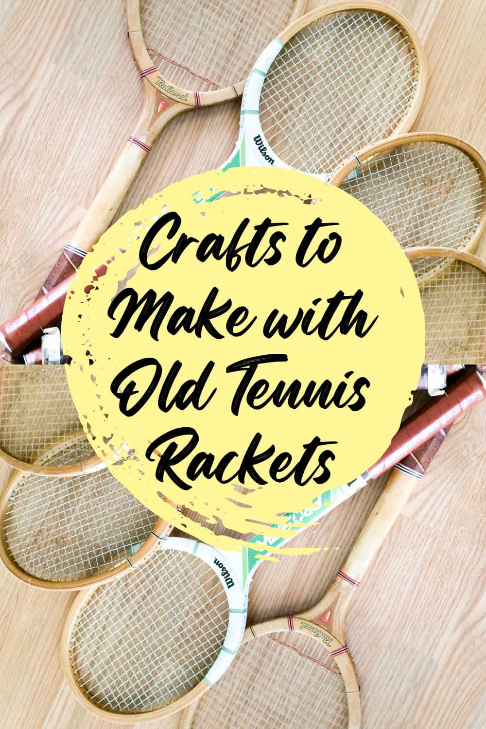 upcycle ideas for wooden tennis rackets