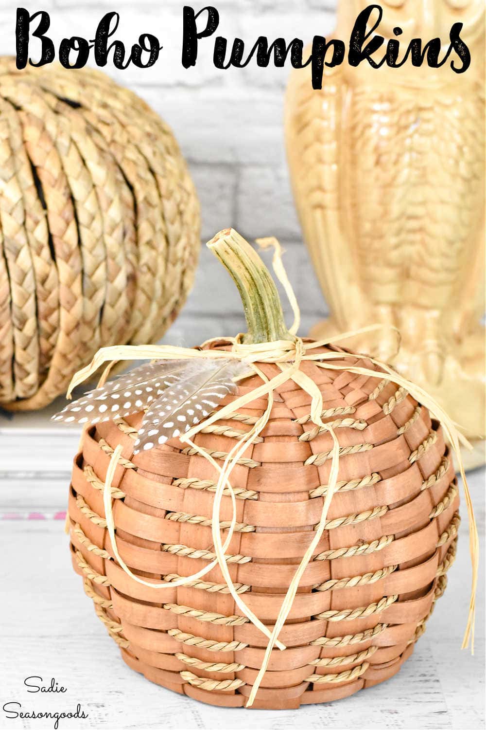 diy boho pumpkin