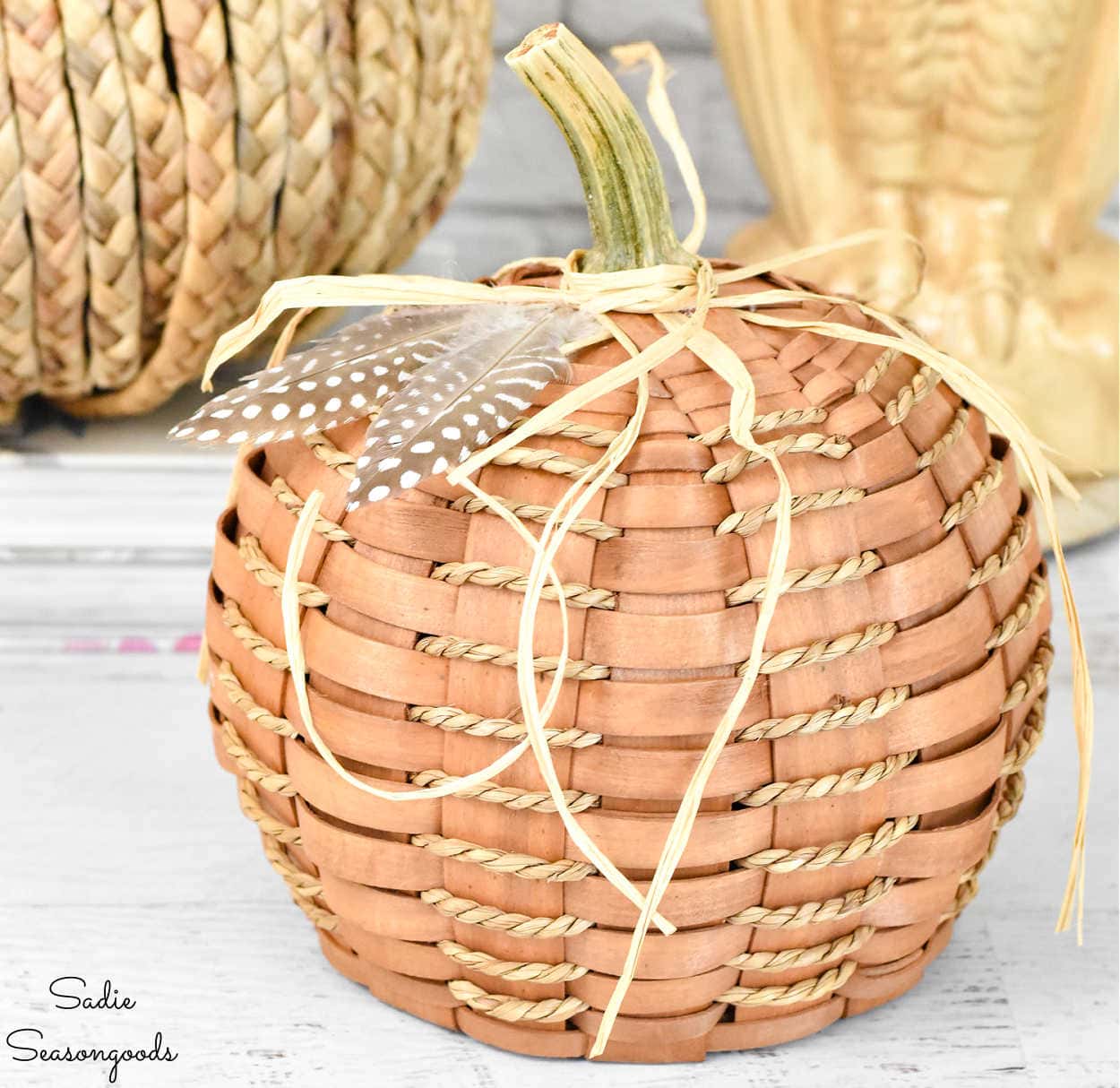 Boho Pumpkin from All-Natural Craft Supplies