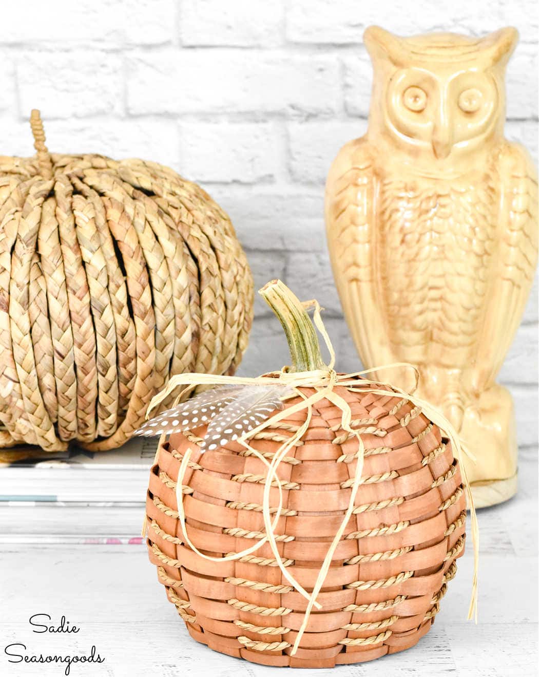 craft idea for a boho pumpkin