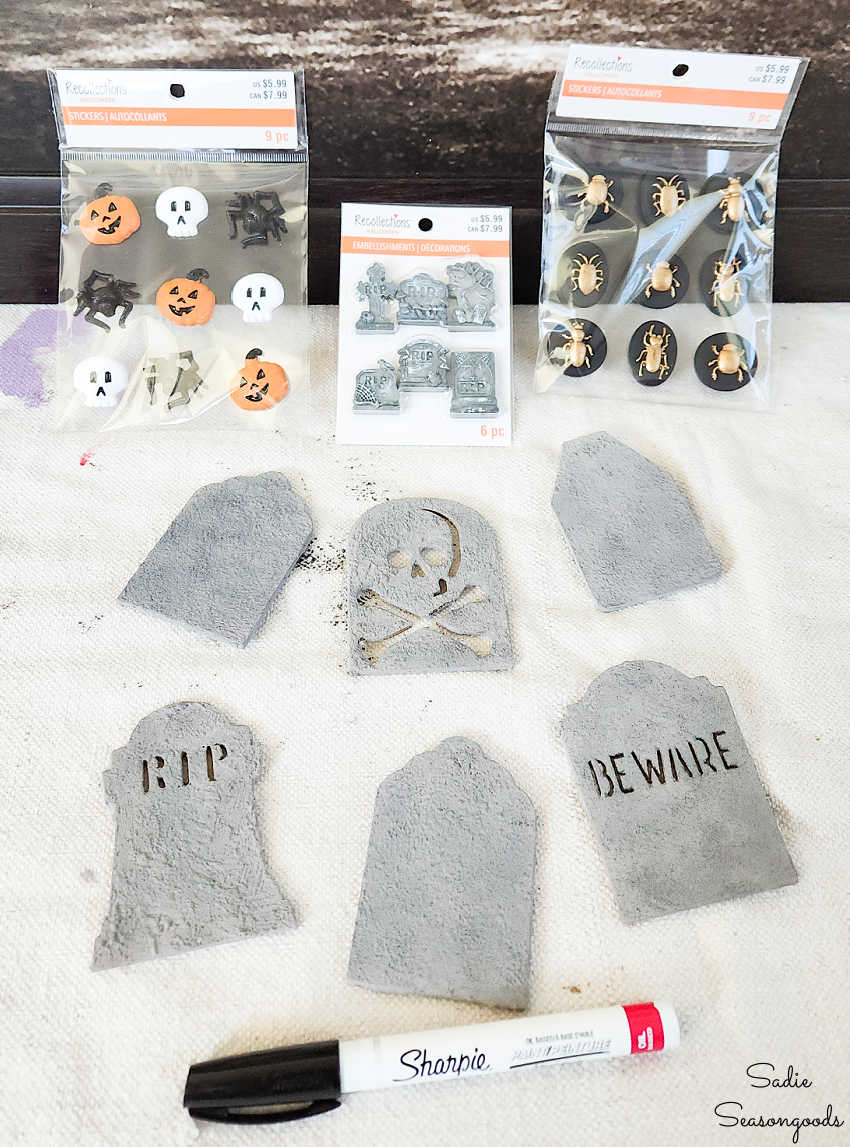 headstones for halloween art