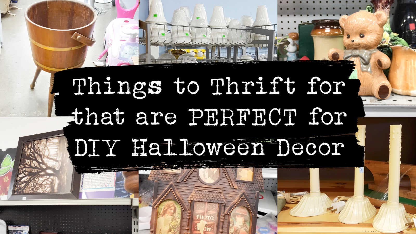 DIY Halloween Decor from the Thrift Store