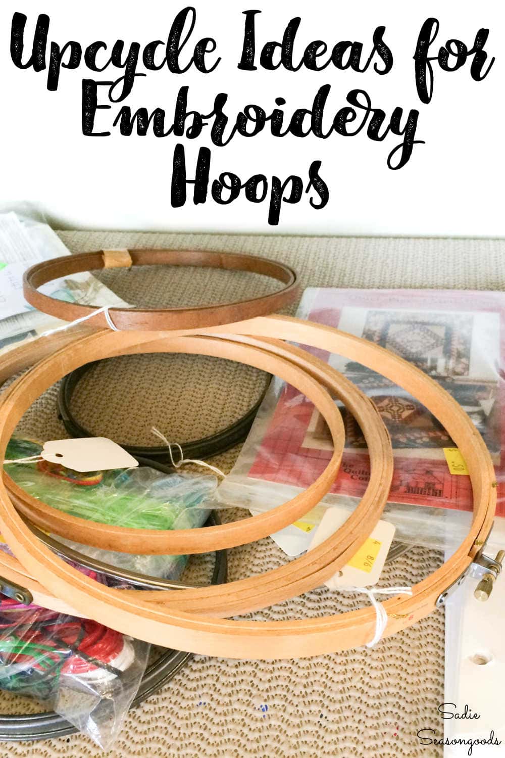 crafts to make from embroidery hoops