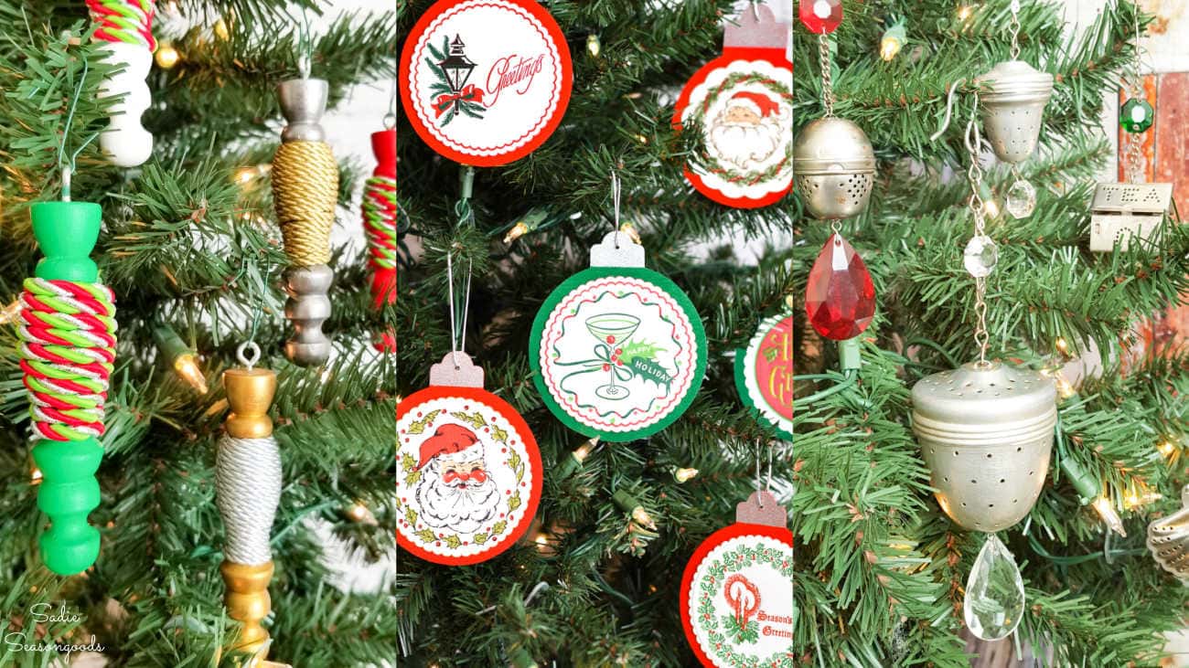 Upcycled and DIY Christmas Ornaments