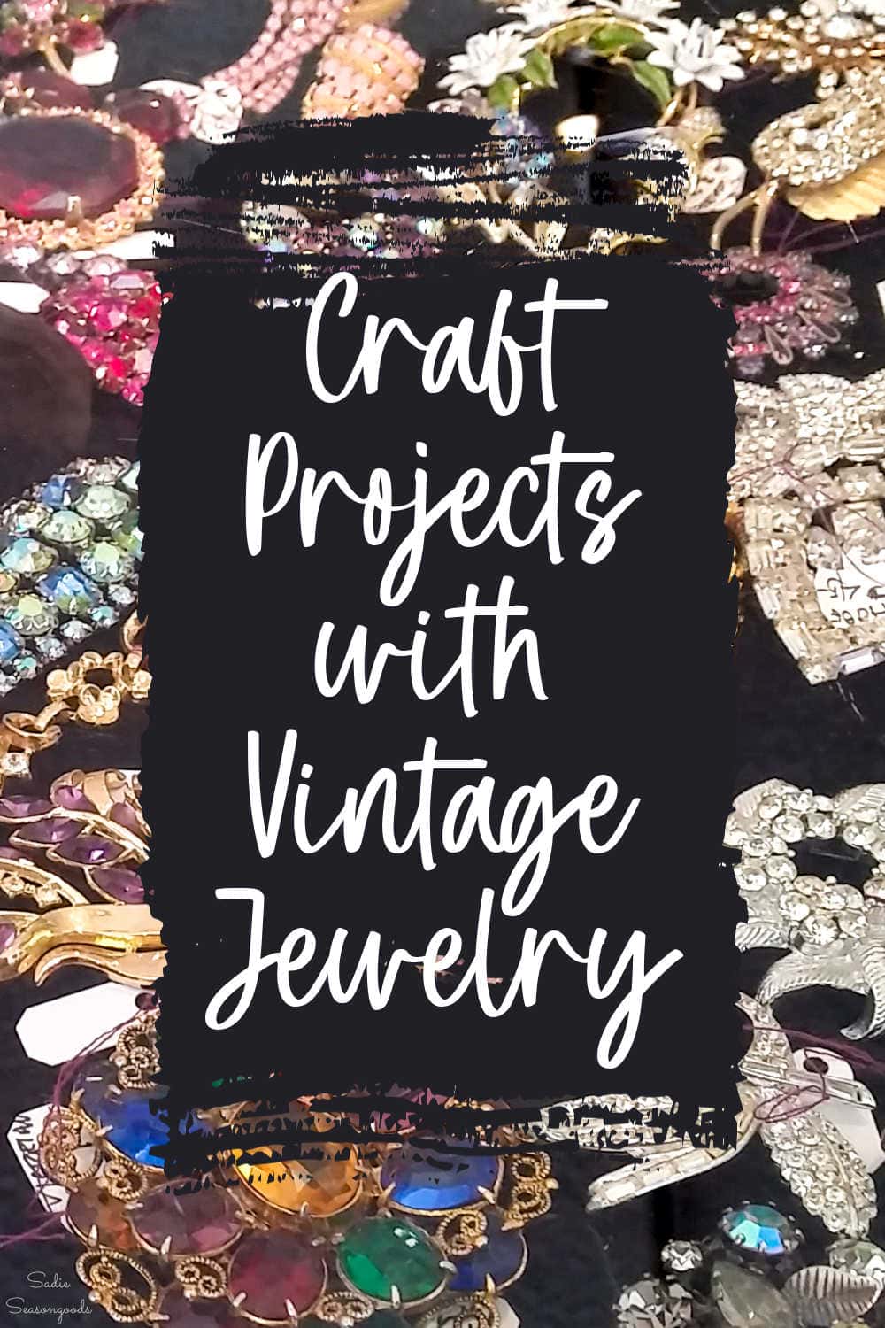 craft ideas for vintage jewelry