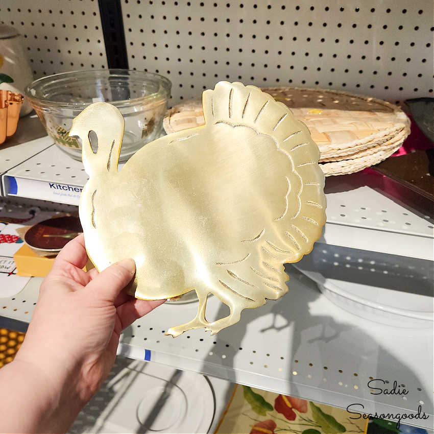 turkey shaped brass trivet
