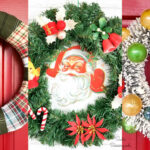 upcycled christmas wreaths