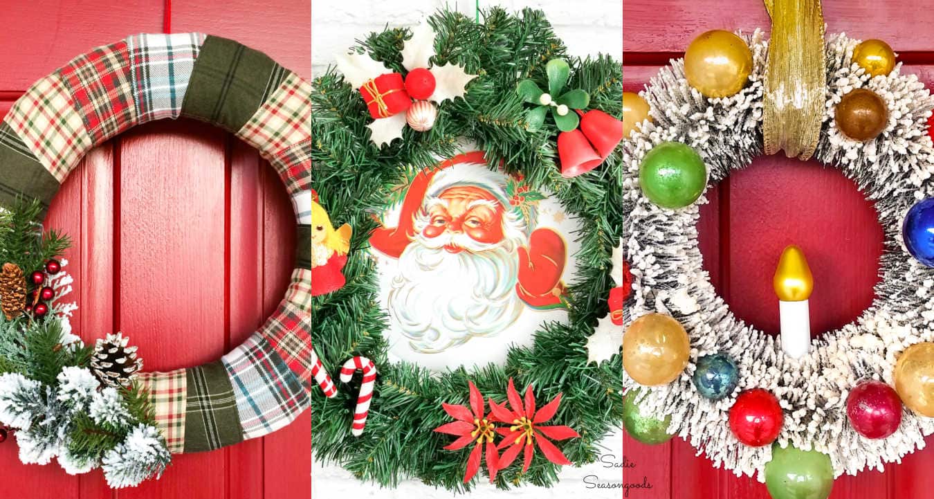 Upcycled Baking Pan Christmas Wreath - Project