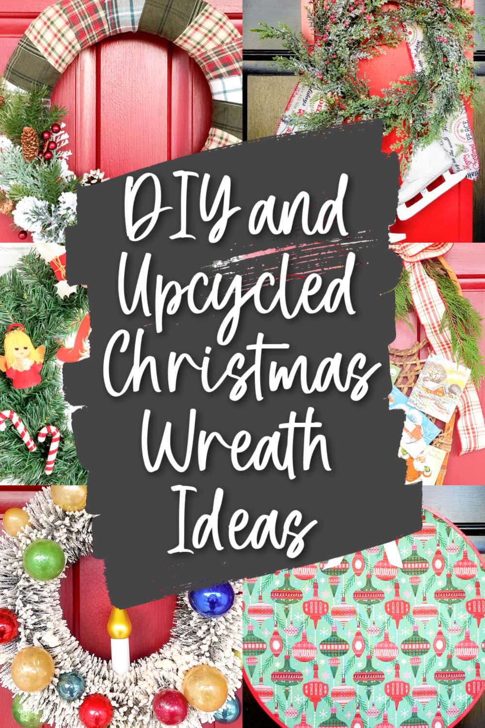 upcycle and repurpose ideas for christmas wreaths