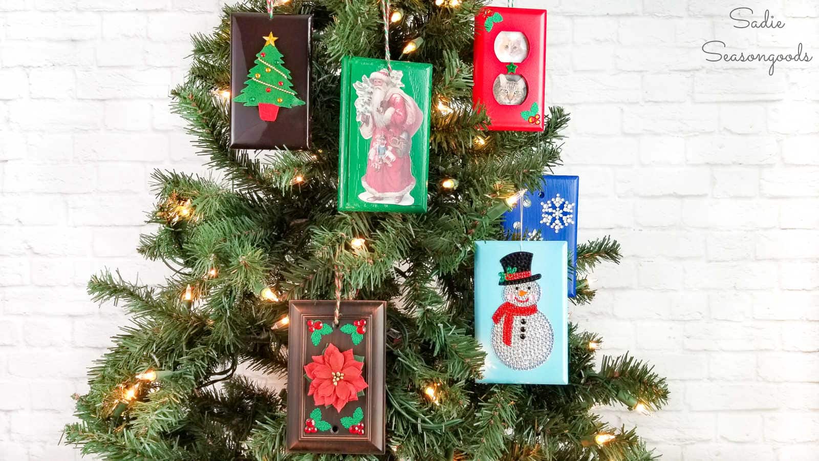 switchplate covers as diy ornaments