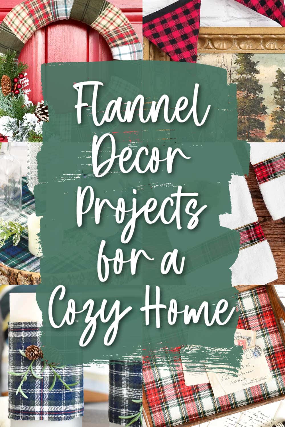 cozy home decor in flannel