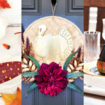 thanksgiving decor that is upcycled and repurposed