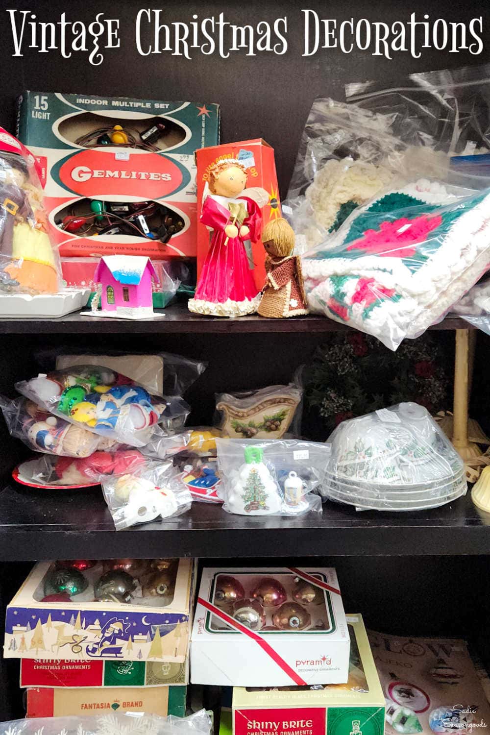 decorating with vintage christmas decorations