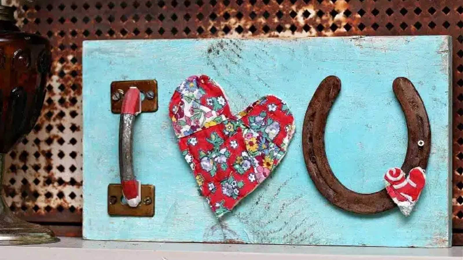 junk sign for valentine's day