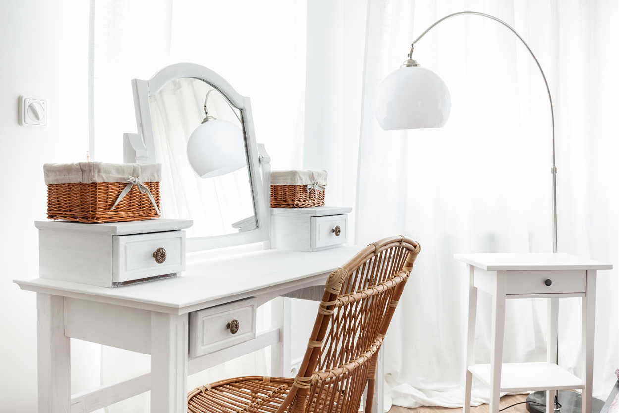 placing your dressing table near natural light
