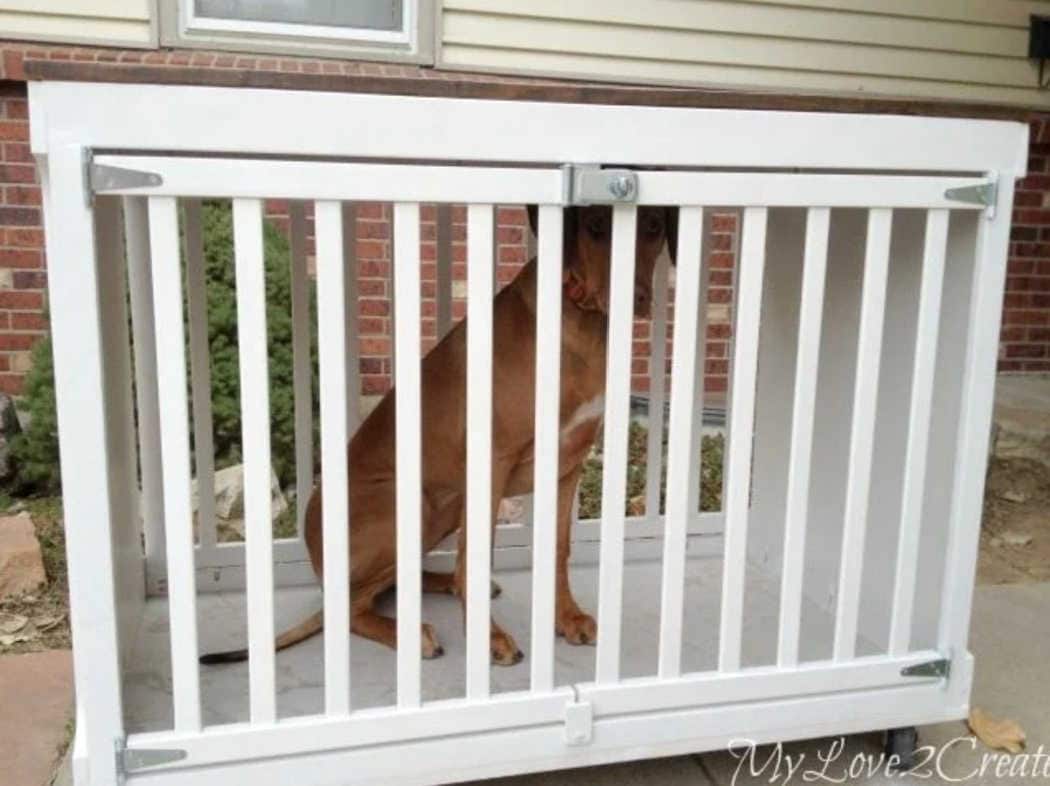 how to make a functional dog crate