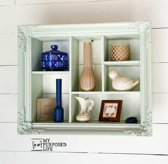 diy shadow box from a frame