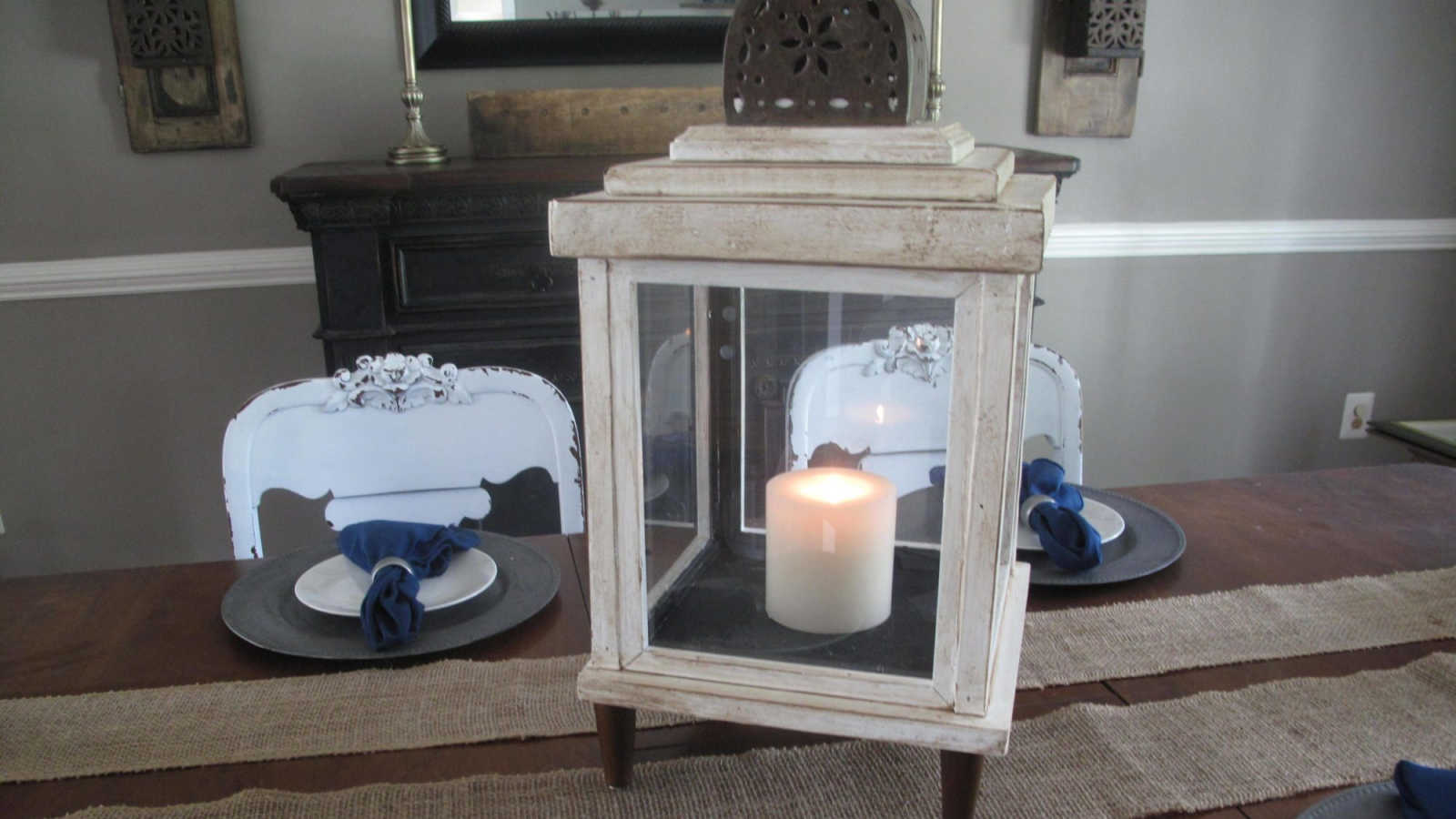 diy lantern from frames