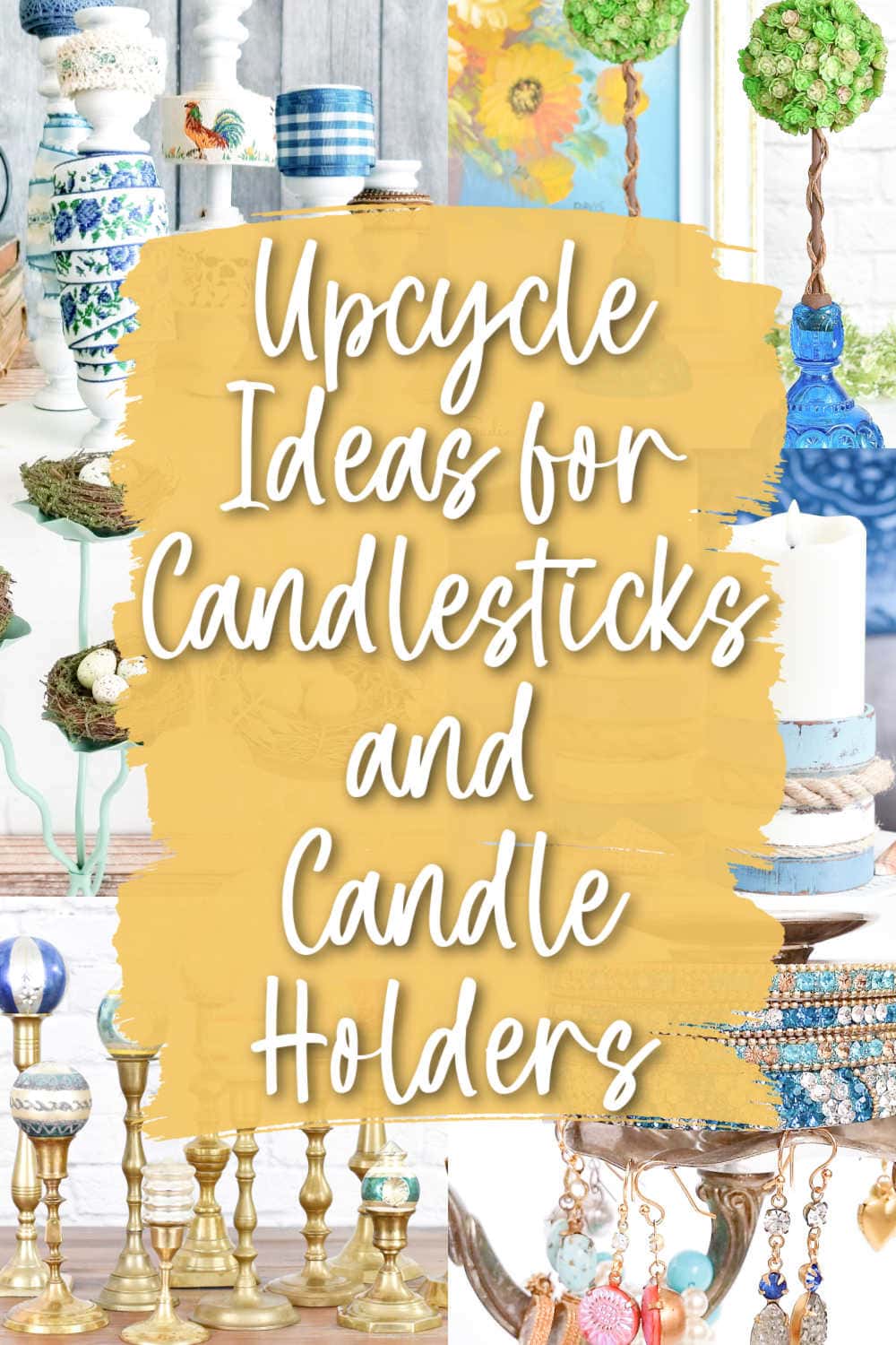 clever ways to repurpose candle holders and candlesticks