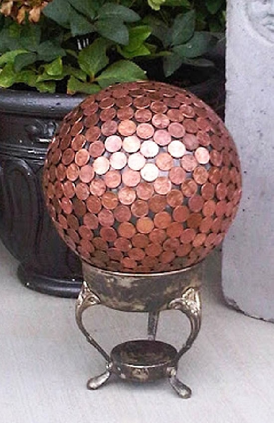upcycled chafing dish holder