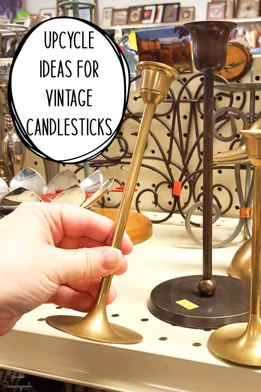 craft projects with old candlesticks